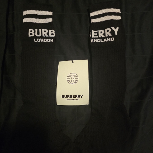 NWT- Burberry Black Casual Socks - Picture 5 of 11